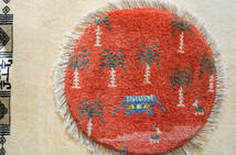 40×40cm　【ペルシャ絨毯 手織りギャッベ】アマレ族ギャッベ ギャベ 17293_画像3
