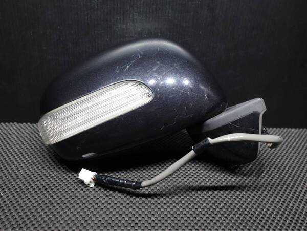【作動保証】 電動格納 磨きワックス済み 迅速発送 ウインカー X06 ブラック 管理C63 ムーブラテ L550S L560S ドアミラー 右 運転席