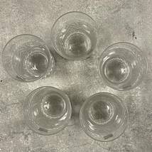 SW【5063】 HOYA クリスタル グラス 一口ビールグラス ホーヤ CRYSTAL ガラス 5客_画像4