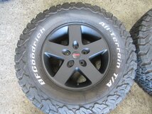 【JEEP　ラングラー】285/70R17　BF　Goodrich　All　Terrain　KO2【マッドブラック塗装】JEEP純正　17X7.5J+44.45　カスタムセット　♪_画像5