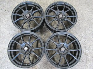 【Weds sport SA-10R】16X6.5J INSET+48 4/100　軽量　アルミバルブ　Made　JAPAN　【マッドブラック塗装】　高品質　パウダー塗装