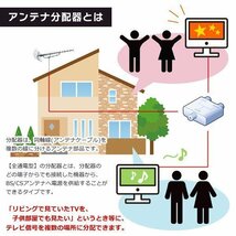 ◆送料無料/規格内◆ アンテナ2分配器 地上/BS/CS デジタル放送対応 全端子通電型 ◇ 2分配器 STV-12S_画像3