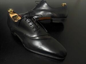 極美品 使用回数少 マグナーニ 42 MAGNANNI オパンケ アシメトリー 黒 ドレスシューズ 7788