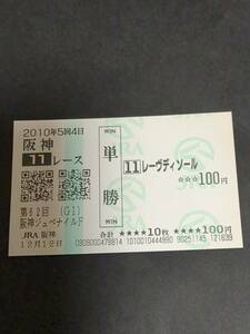 2010年 阪神ジュベナイルフィリーズ レーヴディソール　現地的中単勝馬券 