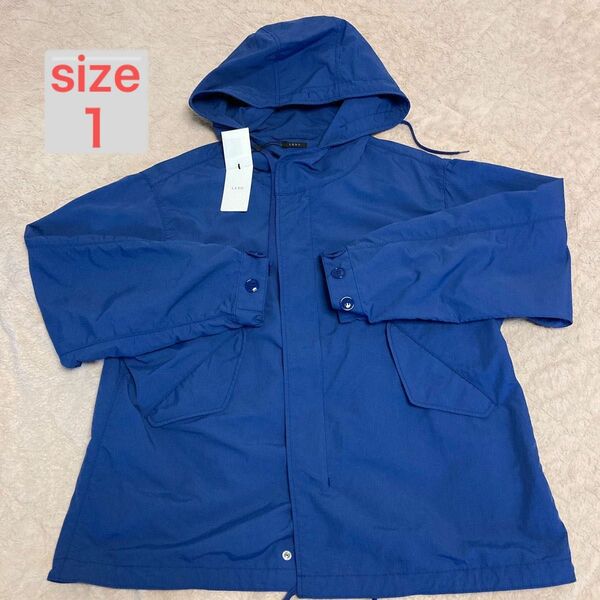 ★新品 size1）LENO(リノ) SHORT HOODED COAT(ショートフーデットコート) トートバッグ付