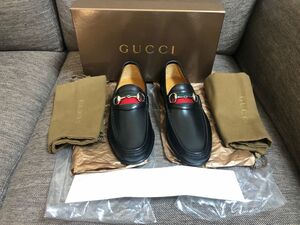 新品グッチGUCCI シェリーラインホースビットローファー未使用品41.5