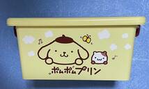 新品 サンリオキャラクターズ コンテナBOX ポムポムプリン コンテナのみ お菓子無し （収納ケース 小物入れ ）_画像3