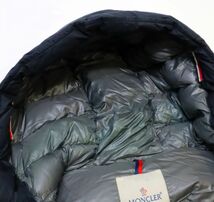 正規品 MONCLER ALBERIC フランス国旗パッチロゴ フード付 リブ ダウンジャケット モンクレール DOWN JACKET ショート丈 ネイビー 4 S-23_画像9