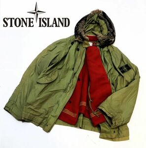 ARCHIVE 初期 80S STONE ISLAND ICE JACKET N-3B TYPE タグ ヴィンテージ ストーンアイランド ライナー付 ミリタリージャケットN-2B L J-15