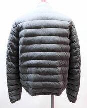 正規品 MONCLER 14199105 RENOIR コットンダウンジャケット モンクレール ルノワール DOWN JACKET ワッペンロゴ トリコロール グレー6 S-41_画像8