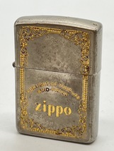 NS33030■ Zippo 1991 ジッポー F VII オイルライター 金彩 ヴィンテージ 喫煙具 シルバー × ゴールド カラー ■_画像1