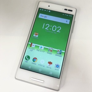 S2468■判定○ au Qua phone KYV42 スマホ スマートフォン android アンドロイド kyocera 京セラ 初期化済み 本体 ホワイト 白■