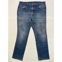h312 80 年代 ビンテージ LEE ストレッデニム パンツ denim pants ブルー W38 相当 80s vintage リー_画像1