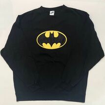 h154 90 年代 BATMAN スウェット XL ブラック バットマン SWEAT BLACK 90s vintage ヴィンテージ ビンテージ Warner Bros studio store_画像1