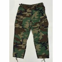 h235 美品 アメリカ 製 RIPSTOP CAMO CARGO PANTS リップストップ カモ カーゴ パンツ USA 迷彩 ARMY アーミー ミリタリー military M_画像1