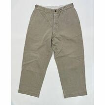 k279 60s ビンテージ チノ パンツ ミリタリー ノータック コットン chino pants vintage_画像1