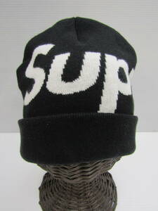 145-Ky12901-60s Supreme シュプリーム Big Logo Beanie ブラック