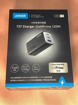 Anker 737 Charger GaNPrime 120W USB PD 充電器 USB-A & USB-C/Anker GaNPrime採用 / PowerIQ 4.0 搭載/ PSE適合 / 折りたたみ ブラック_画像1