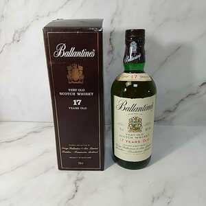 318●同梱NG 古酒 未開栓 Ballantines バランタイン 17年 VERY OLD ベリーオールド 750ml 43％ 箱付 旧ボトル ウイスキー 洋酒 お酒 年代物