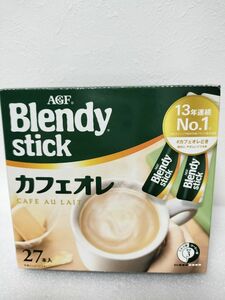 新品 AGF ブレンディスティックカフェオレ27本