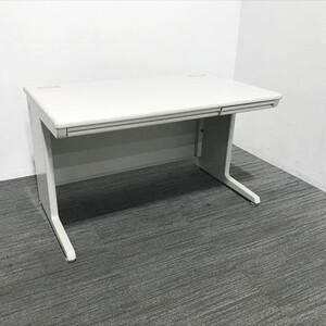 Стол плоской стол офиса офисный стол W1200 SD ящик с ящиком стальной стойки Okamura Grey используется □ DH-862753B