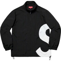 新品未使用 2019SS Supreme S Logo Track Jacket Black シュプリーム S ロゴ トラックジャケット M 黒_画像1