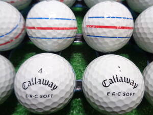 [CW590.] キャロウェイ イーアールシーソフト Callaway ERC SOFT 三本線 20球 ロストボール【中古】