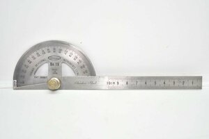 SHINWA ステンレス製 角度計 NO.19 PAT.394867[SHINWA MEASURING][シンワ測定][分度器][Stainless Steel][工具]