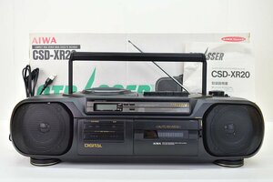 AIWA CSD-XR20 STRASSER CDラジカセ 元箱付[ソニー][ラジオカセットレコーダー][RADIO CASSETTE RECORDER][バブルラジカセ]41M