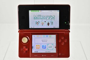 任天堂 CTR-001(JPN) ニンテンドー3DS フレアレッド ソフト読込OK [NINTENDO][赤][本体][当時物]H