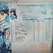 Z231:【動作保証/使用0時間/AVコマンド対応】WD 3TB HDD WD30EURS-63R8UY0 3.5インチHDD 3000GB_画像2