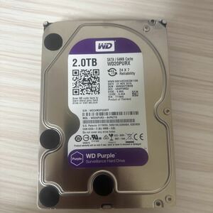 X379:【動作保証/使用0時間/AVコマンド対応】WDC WD20PURX-64P6ZY0 3.5インチHDD SATA 2TB 2000GB