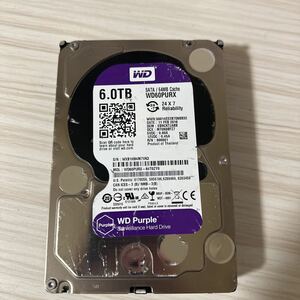 N20:【動作保証/使用0時間/AVコマンド対応】SATA 6TB 1台 正常 WDC WD60PURX 3.5インチHDD 6000GB