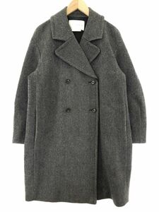 qualitekalite Abahouse wool . coat size38/ gray *# * dkc7 lady's 