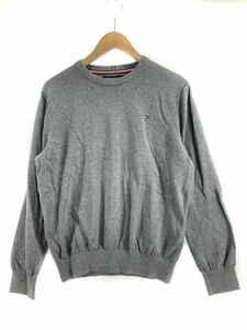 TOMMY HILFIGER Tommy Hilfiger вырез лодочкой one отметка вязаный свитер sizeM/ серый *# * dla4 женский 