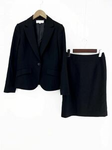 ESPRITMUR セットアップ ジャケット スカート スーツ size上9下9/黒 ◇■ ☆ dbb6 レディース