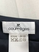 Courreges クレージュ ハート柄 Aライン 台形 スカート size38/濃紺 ■■ ☆ clc6 レディース_画像3