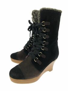 MILKFED Milkfed reverse side boa suede boots sizeXXS/ black × tea *# * dlb1 lady's 