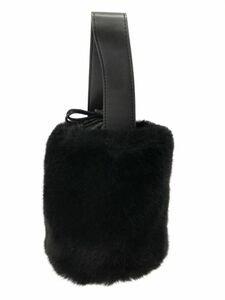 BEAMS HEART Beams Heart fake fur handbag black ## * dlb1 lady's 