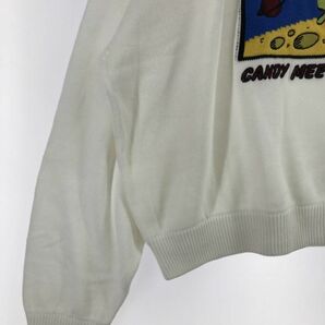 Candy Stripper キャンディストリッパー 刺 入り ニット セーター size2/白 ◇■◎ ☆ dlb1 レディースの画像2