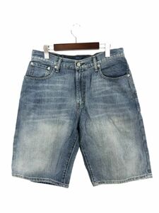 LEVI’S リーバイス 569 ハーフ デニムパンツ size32/水色 ■■ ☆ dlb1 メンズ