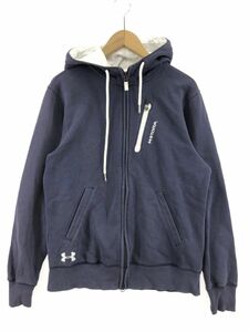 UNDER ARMOUR アンダーアーマー ジップアップ パーカー sizeL/ネイビー ◇■ ☆ dlb1 レディース