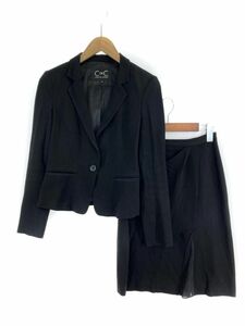 COUP DE CHANCE Coup de Chance setup jacket skirt suit size34/ black ## * dlb1 lady's 