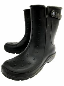 crocs クロックス レイン ブーツ sizeM7/黒 ■■ ☆ dlb1 メンズ