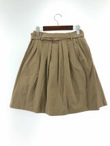 NOLLEY'S ノーリーズ ベルト付き タック スカート size38/ベージュ ■■ ☆ dlb8 レディース_画像2