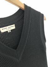 MARC JACOBS マークジェイコブス キャンバス Vネック ニット ワンピース sizeM/黒×カーキ ◇■ ☆ dlb8 レディース_画像2