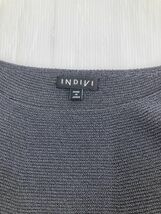 INDIVI インディヴィ シースルー ニット セーター size38/グレー ◇■ ☆ dlb8 レディース_画像3