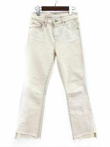 mother マザー カットオフ デニムパンツ size25/アイボリー ■■ ☆ dlb8 レディース