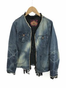 HYSTERIC GLAMOUR ヒステリックグラマー ヴィンテージ加工 Gジャン デニム ジャケット sizeF/青 ■■ ☆ dlb8 レディース