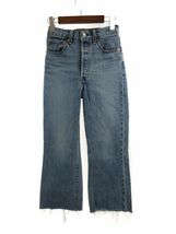 LEVI'S リーバイス クロップフレア デニムパンツ size24/青 ■■ ☆ dlb8 レディース_画像1